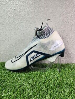 Size 14 Nike Alpha Menace Elite 3 White Black College Navy CT6648-102 Men's NEW